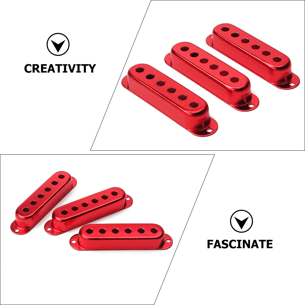 

3 Pcs Material Cover Pickup Humbucker Metal Single Coil Electric Guitar