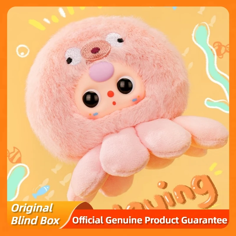 

Подлинная детская серия Three Ocean 2, поколения, слепая коробка, милая виниловая плюшевая сумка, кулон, кукла, загадочная коробка, брелок, игрушки, рождественские подарки