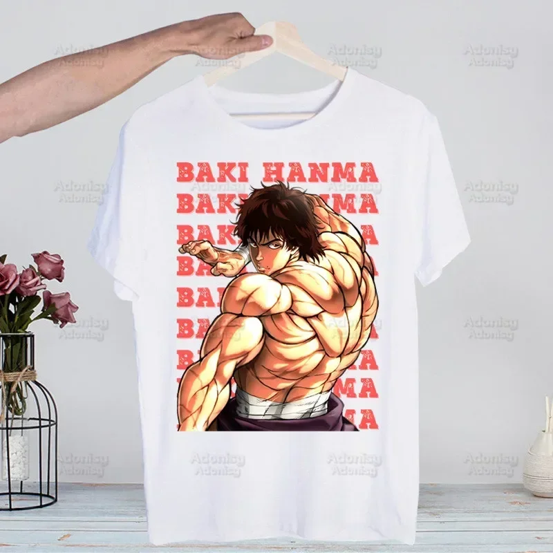 

Baki The Men Women T-shirt Tops Crew Neck Fitted Soft Anime Manga Tshirt Tee Shirt Clothes T-shirt