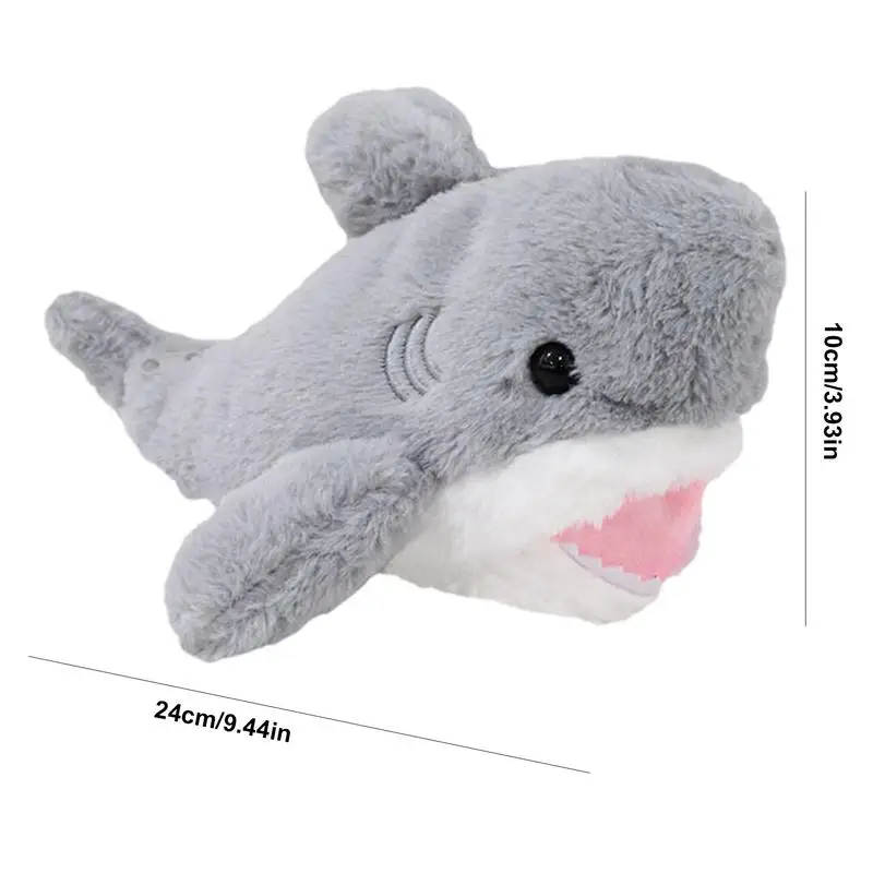 Сумка для хранения ручек, чехол для хранения ручек, плюшевая сумка-органайзер для канцелярских принадлежностей в виде акулы, многофункциональная сумка для хранения канцелярских принадлежностей для школы