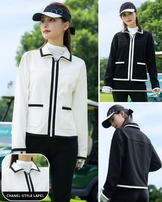 

PGM Golf Женская одежда 2022, осень/зима, новая женская короткая спортивная куртка с небольшим ароматом YF847