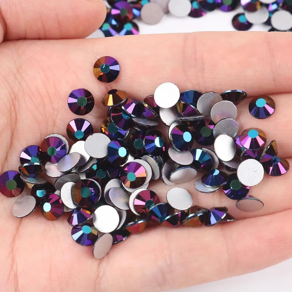 

SS6 SS10 SS16 SS20 SS30 Flat Back Glass Rhinestones Crystal Flatback Gemstones for Crafts Nails Makeup Bags and Shoes Decoration