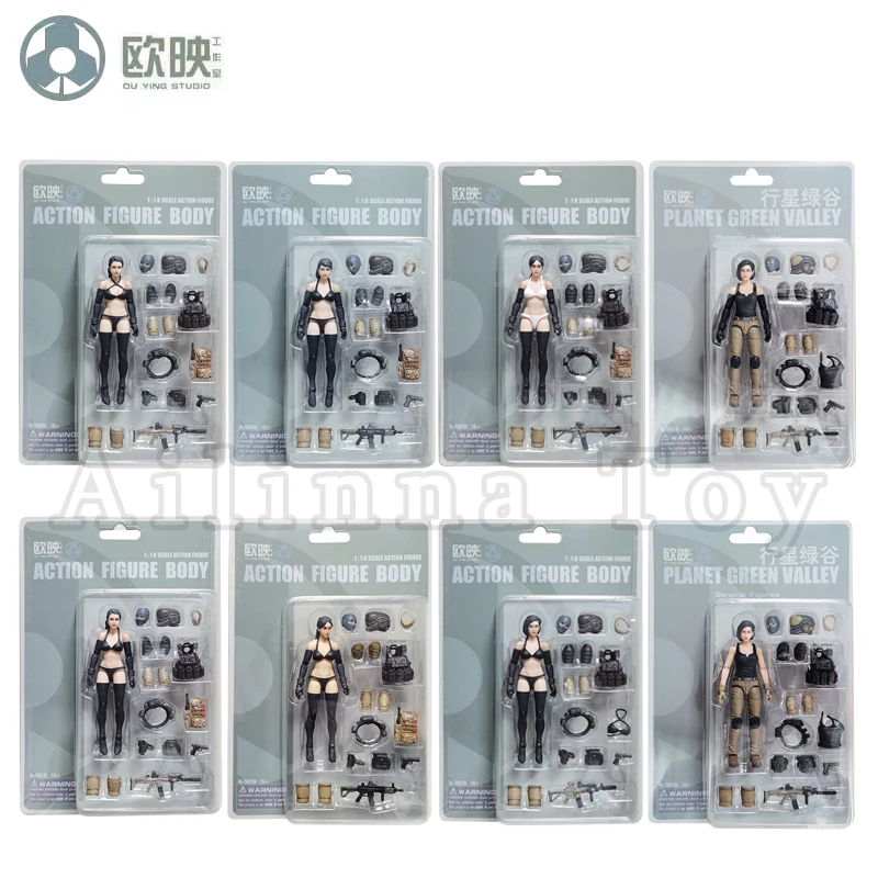 Ou Ying Studio 1/18 Planet Green Valley PGV 3.75inch Action Figure Girls War EFSA Female Figures Anime Model