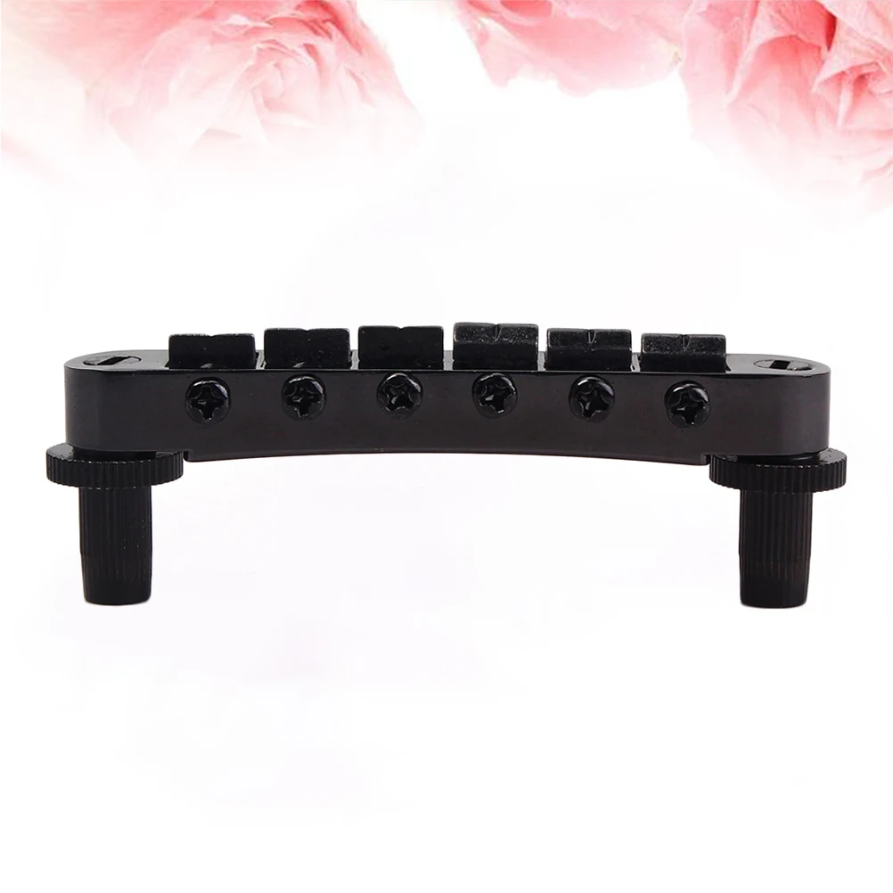 

Roller Saddle Bridge For Electric Replacement Parts Black Durable Plated Coating Ga105 Jazz Bridge Guitar Accessories Wide