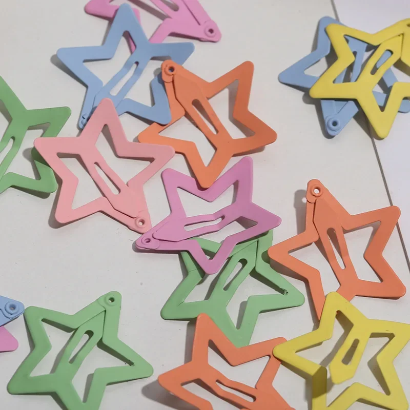 10Pcs Colorful Star BB Hair Clips for Girls Children Lovely Hair Decorate Hairpins Barrettes Headwear Kids Hair Accessories