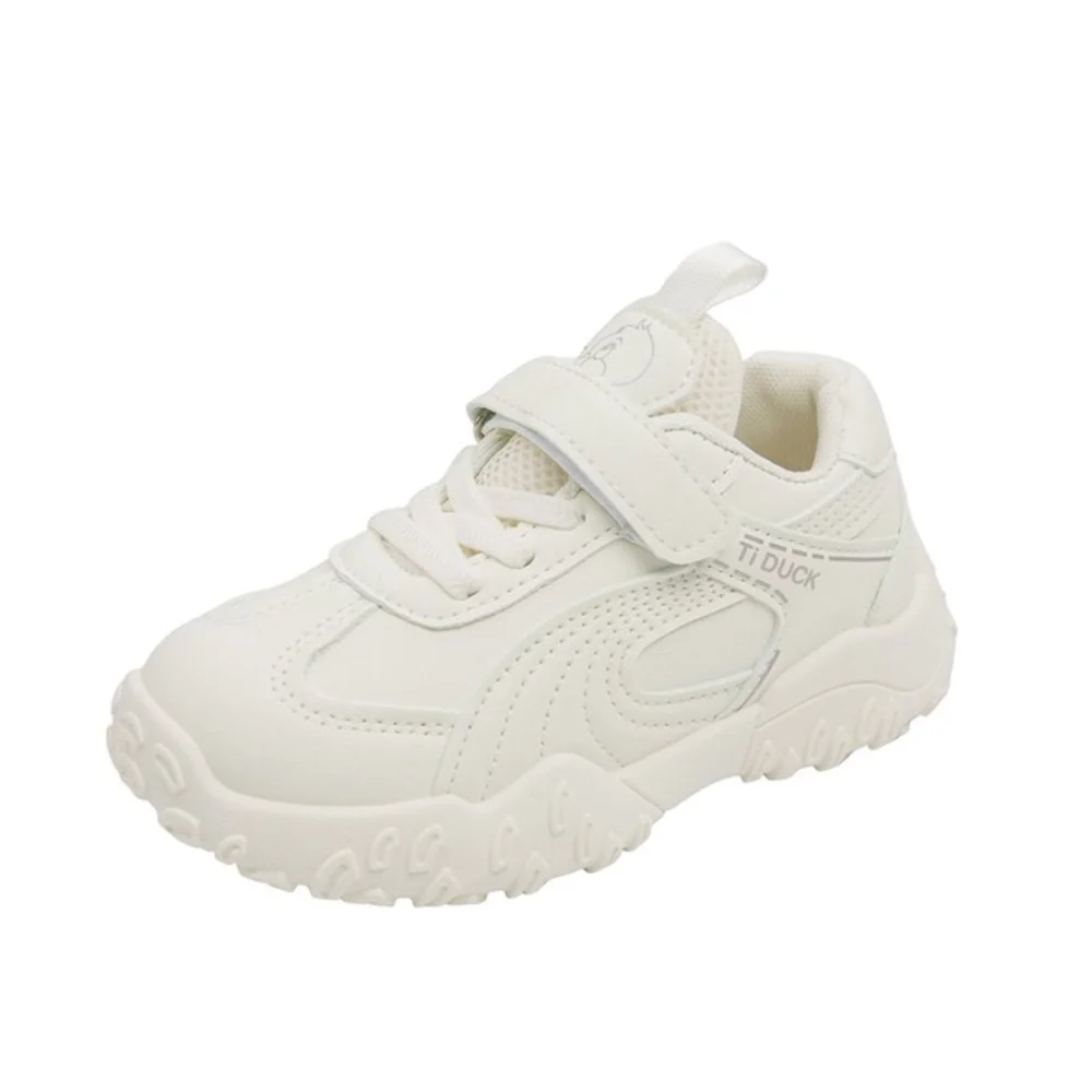 

Spring Sport Shoes For Children PU Leather Waterproof Teenager Kid's Sneakers Soft-soled Boy's Girl's Running Shoes Casual Shoes