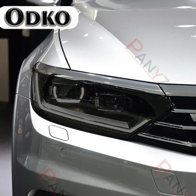

Car Headlight Protective Film Headlamp Restoration Transparent Black TPU Protective For Volkswagen VW Passat B8 2015-Present