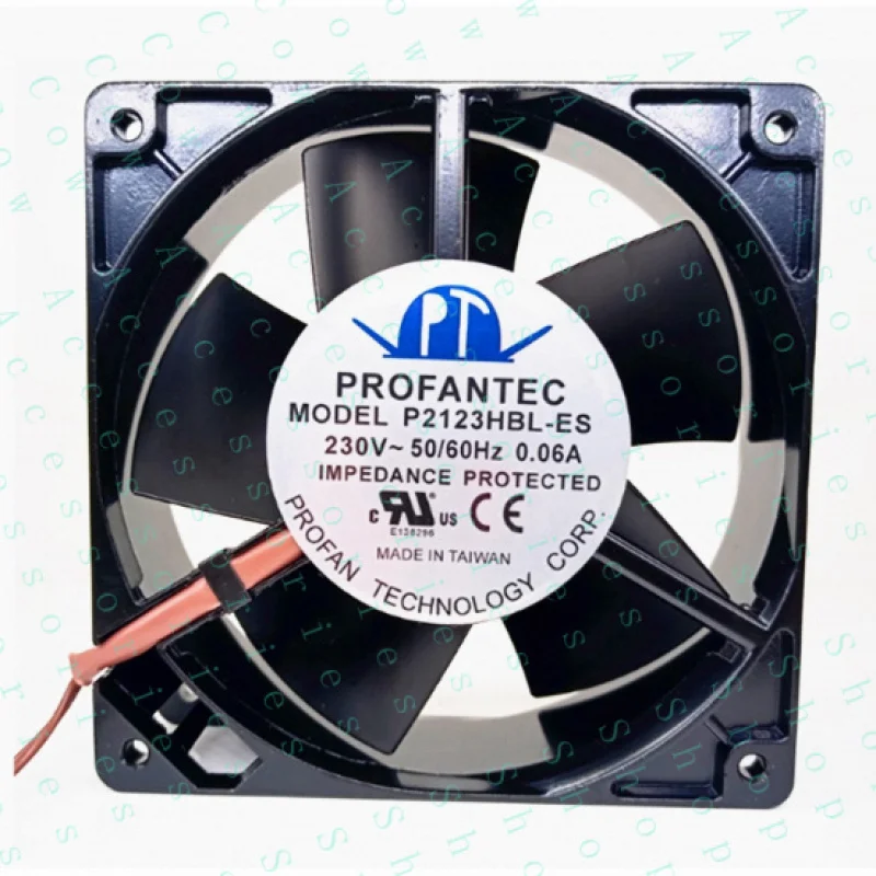 

PP+ FOR PROFANTEC P2123HBL-ES 230VAC 0.06A 120*120*38mm Axial cooling fan 2-wires