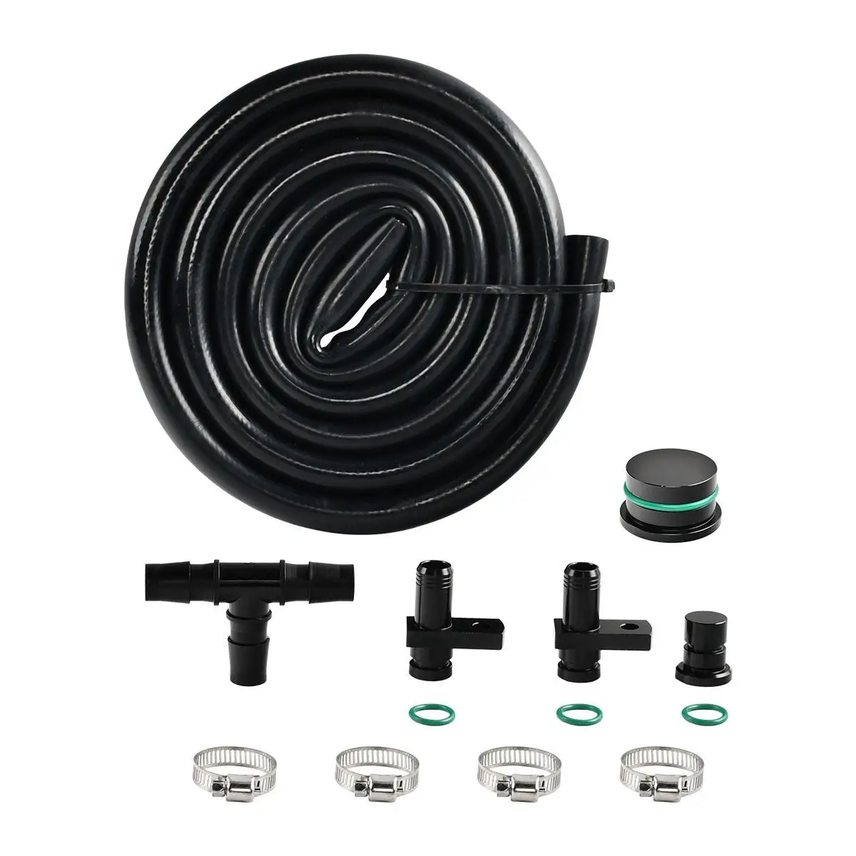 

PCV Reroute & Resonator Delete Cap Kit for 2004.5-2011 GM 6.6L Duramax Diesel LLY LBZ LMM