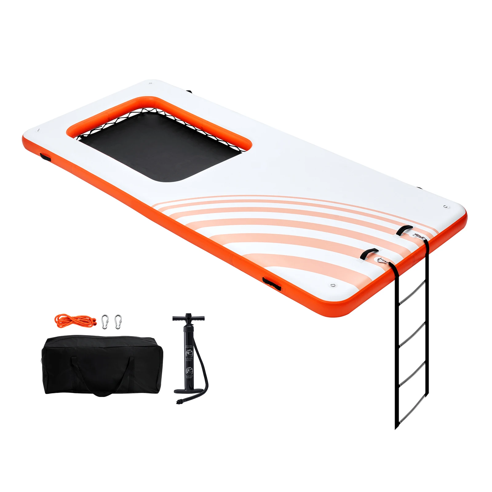 SucceBuy Dock galleggiante gonfiabile Piattaforma dock gonfiabile Tappetino per dock galleggiante ad acqua antiscivolo con borsa per il trasporto portatile
