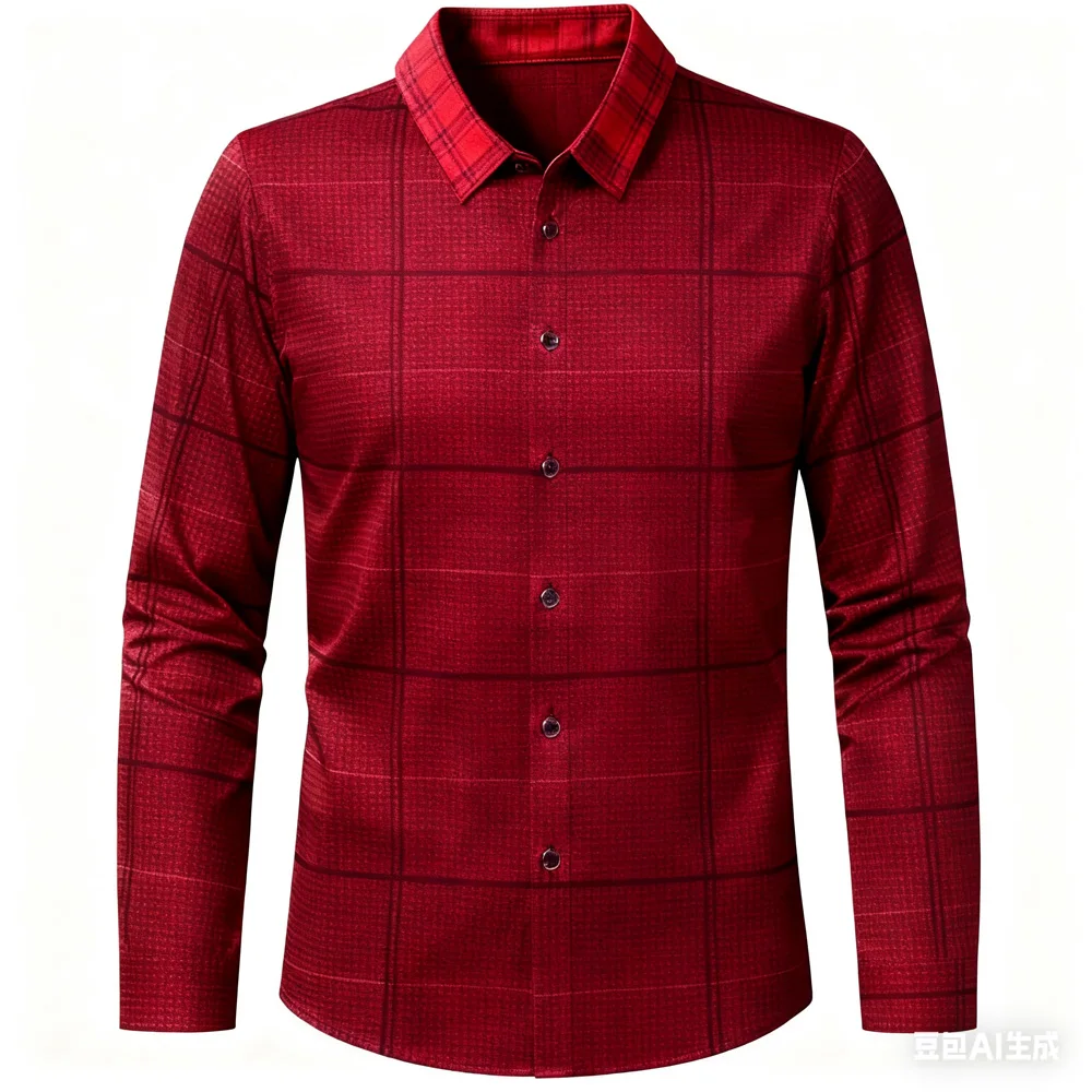 Men's New Classic Geometric Line 3D Printed Hawaiian Beach Shirt Long-sleeved Shirt for Men Gothic Clothes for Man Gym T-shirt