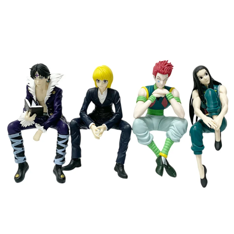 11.5-14 cm Hunter×Hunter Anime Figuur Kurapika Action Figure Chrollo Illumi Hisoka Beeldje Collectie Noodle Stopper Model Speelgoed