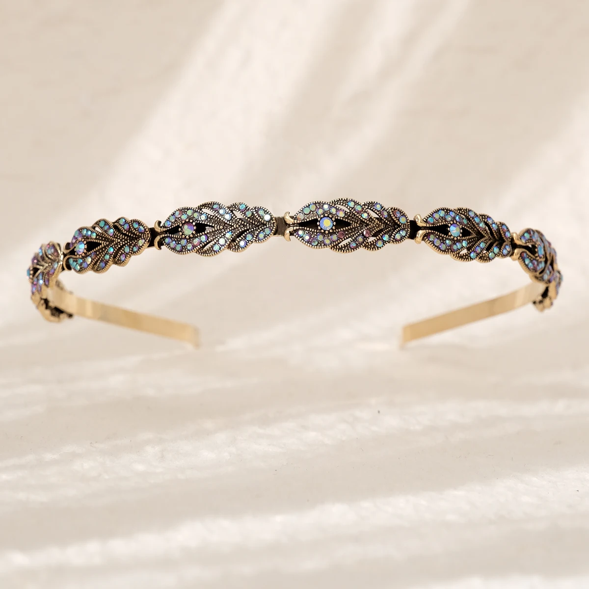 Crystal Rhinestone Headband Pearls Wave Hairband Women Birthday party Wedding Tiara Hair Accessories Crown Headband New style