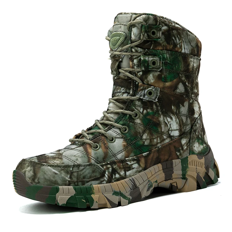 Botas táticas militares masculinas, couro de força especial, bota de tornozelo de combate no deserto, calçados de inverno plus size para homens do exército, novo, 2022