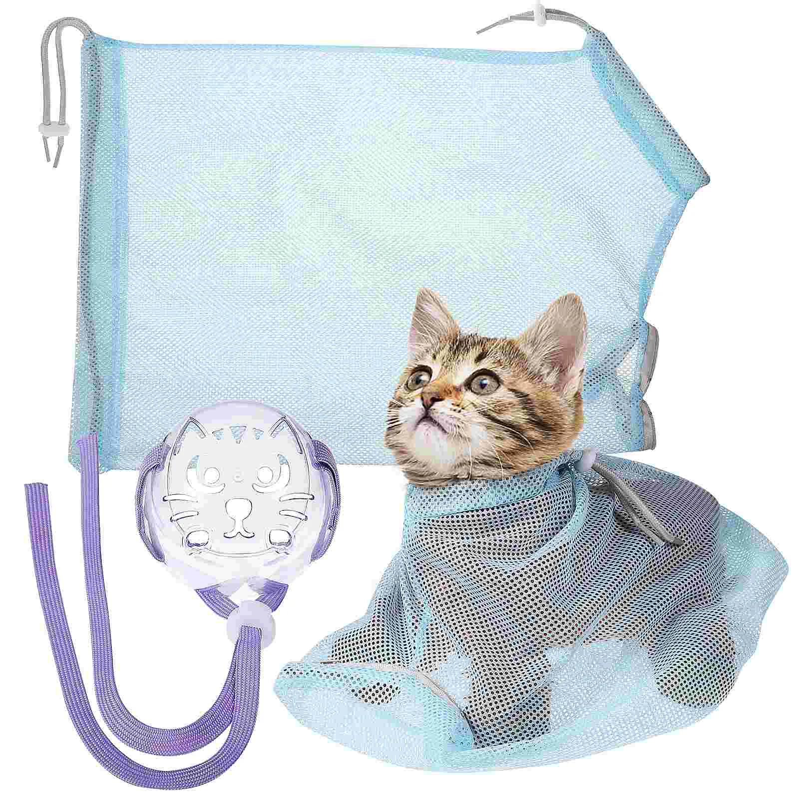 Tailoring Cat Shower Bag Tiny Cats Dog Cleaning Pp Immobilizing Cat Net For Bath Grooming Bathing