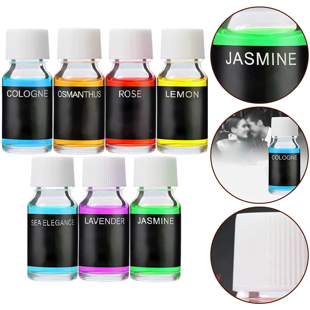 1pc 10ml Air Freshener Aroma Diffuser Car Perfume Refill Natural Fragrance Essential Oil Jasmine Lavender Long Lasting Fragrance