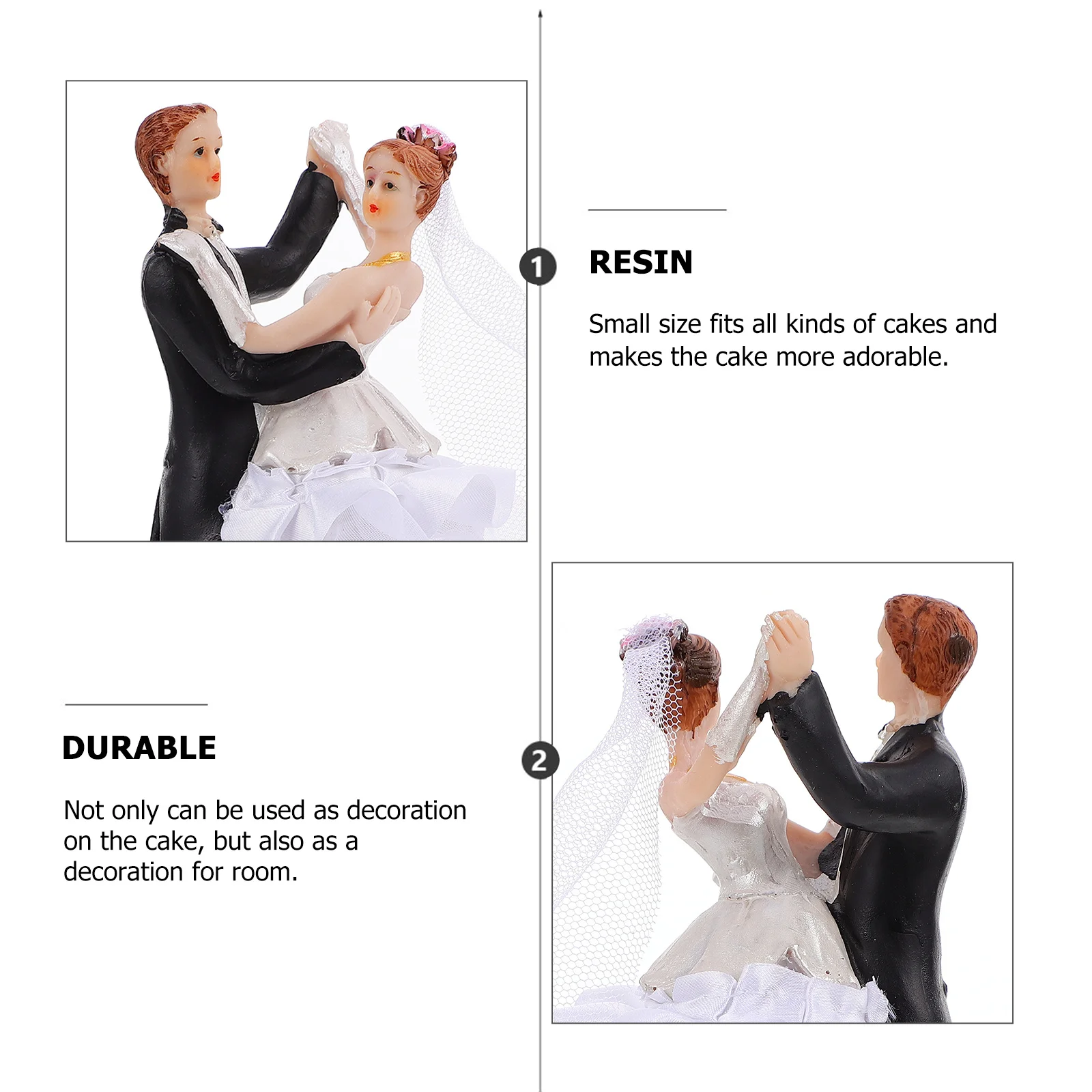 

1Pcs Wedding Cake Decor Sweet Dancing Bride Groom Couple Ornament Party Cake Craft Home Desktop Decoration Home Decoration