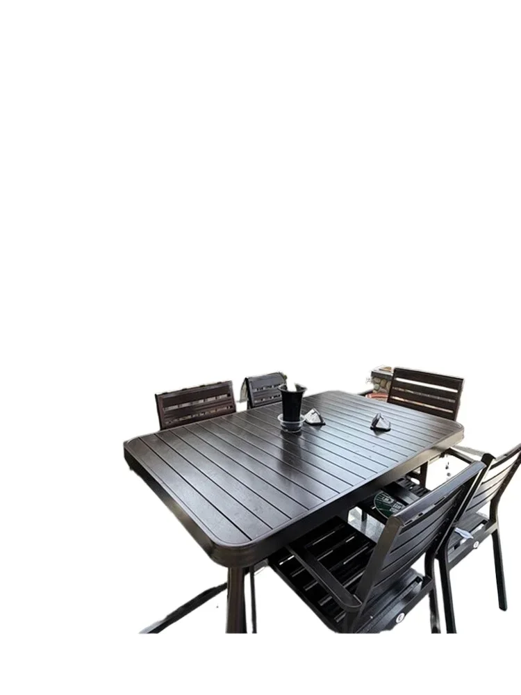 

Pavilion tables and chairs outdoor aluminum alloy villa courtyard homestay home high-end sun room tea table and chair