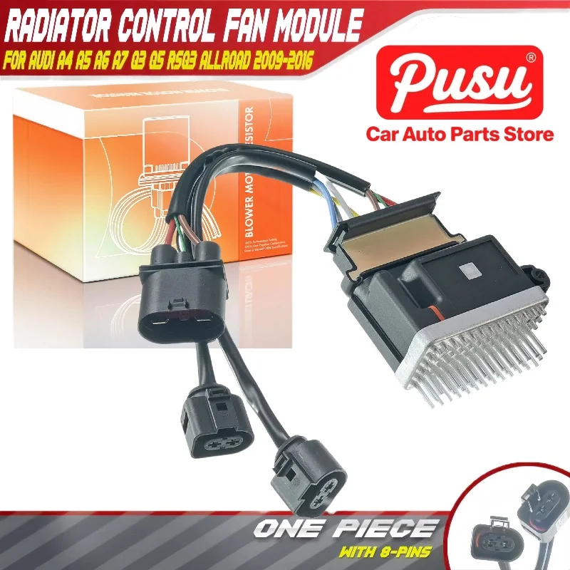 

2009-2016 Audi A4 A5 A6 Q3 Q5 Radiator Cooling Fan Control Module – New Part 8K0959501A, 8K0959501C, 8K0959501G, 8K0910501D