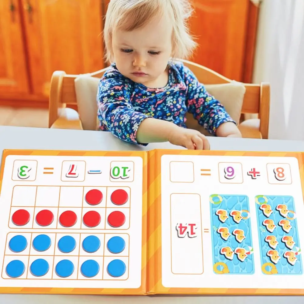 

Educational Magnetic Learning Math Toys Montessori Book Learning Teaching Aids Subtraction Colorful Arithmetic From 0 To 20 Toys