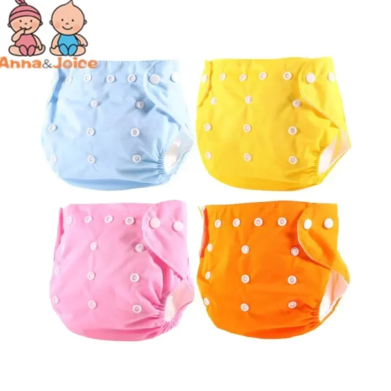 10pc Baby Diapers Children Reusable Nappies Adjustable Pants Cover Washable