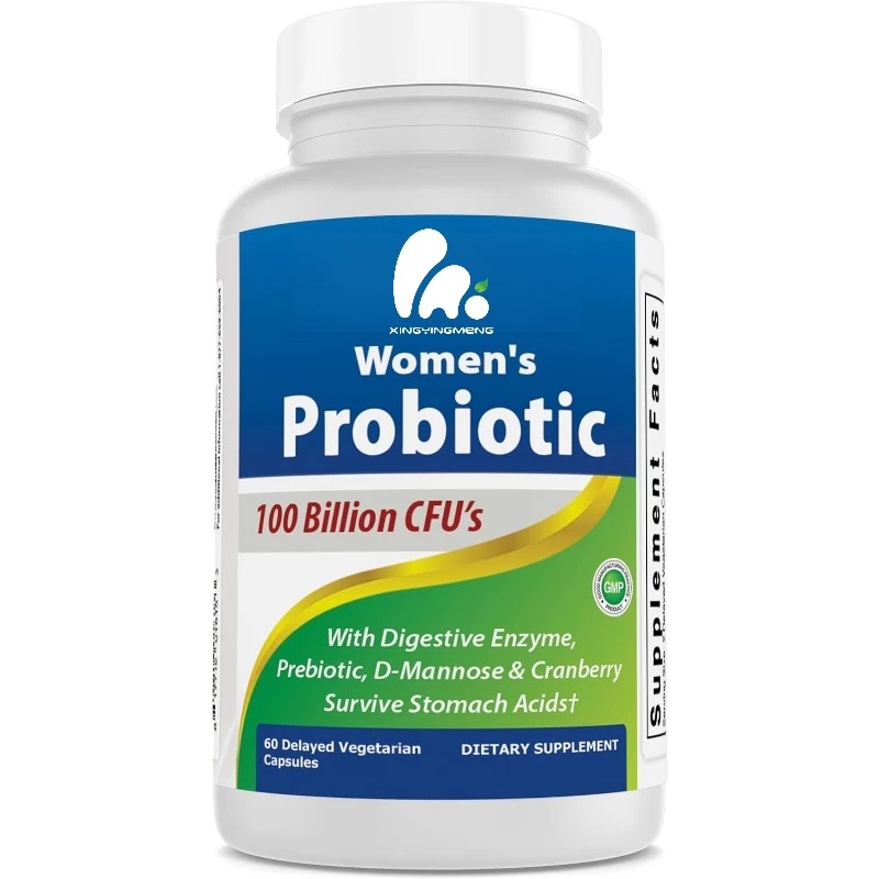 

100 billion CFU of female probiotics+prebiotic fiber+digestive enzymes+herbal mixture - immune and digestive health -60 capsules