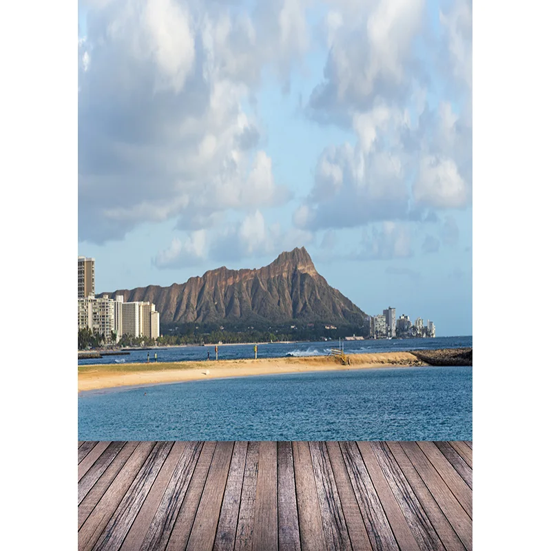 Mùa Xuân Rừng Sàn Gỗ Chụp Ảnh Nền Trời Biển Cảnh Bé Chân Dung Ảnh Phông Nền Studio 21415 FGM-03