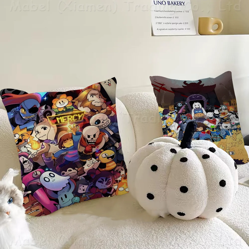 Anime Game Undertale Pillowcase Toon Gift Cushion Cover Bedroom Home Sofa Chair Seat Decor Pillow Case