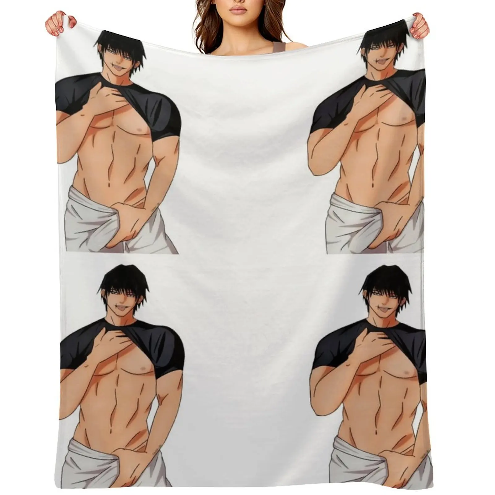 

Toji Throw Blanket Sofa Throw anime Vintage Personalized Gift Blankets