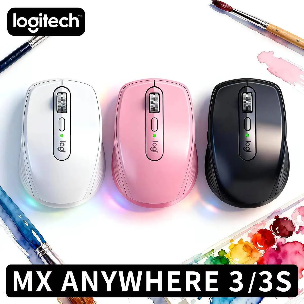 

Logitech Master Series MX Anywhere 3S Bluetooth Беспроводная бесшумная мышь Мягкий звук Офисный женский планшет