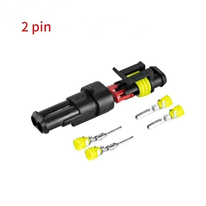 5/10 Kits 1/2/3/4/5/6 Pin Super Sealed Waterproof Wire Connector Plug Car Battery Waterproof Connector Plug-in