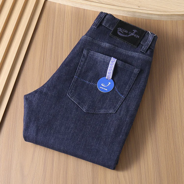 

JACB COHN Men's Denim Straight Leg Stretchy Briti Sle Jeans Autumn Winter New Arrival Lightweight Luxury Casual Jeans
