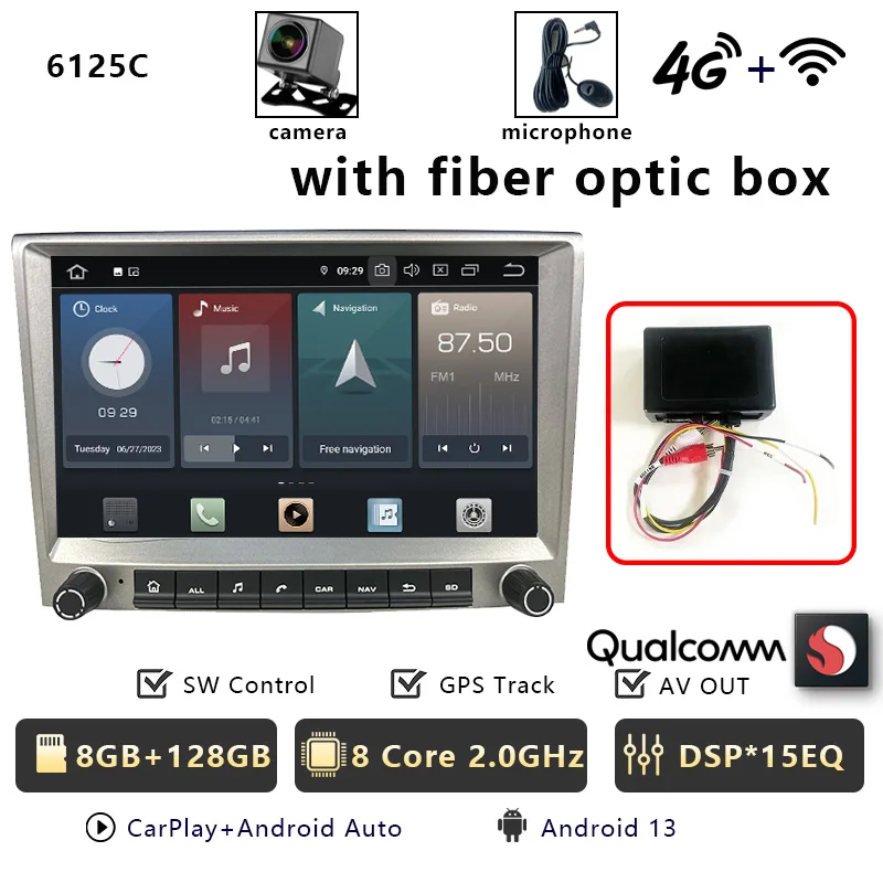 CHSTEK Carplay Android Auto Radio Für Porsche Cayman 911 987 997 Boxster Multimedia Stereo GPS Navigation 4G WIFI RDS Kopf Einheit
