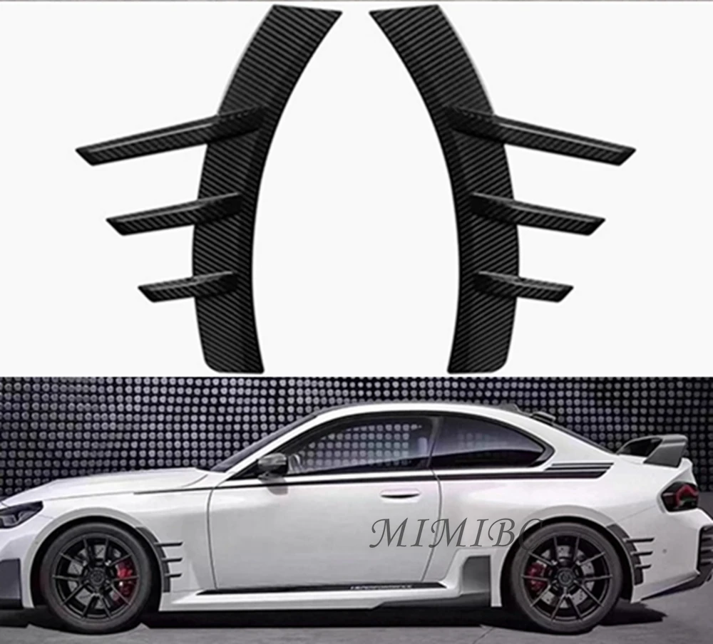 

For BMW M2 G87 2021-2023 Dry Carbon Paste Decoration Rear Bumper Wheel Eyebrows Car Accessories Upgrade MP Style