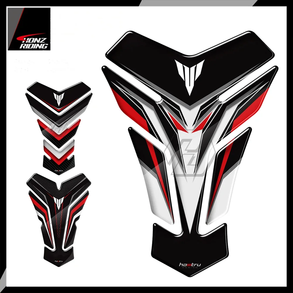 

For Yamaha MT01 MT03 MT07 MT10 MT15 Tankpad 3D Resin Motorcycle Tank Pad Protector