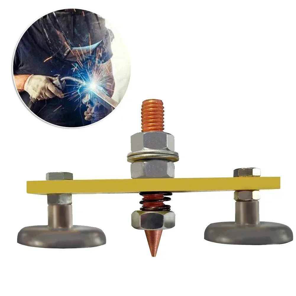 Brand New Ground Clamp Welding Support Double Welding For Electric Welding Ground Magnet Head Welder Accessories