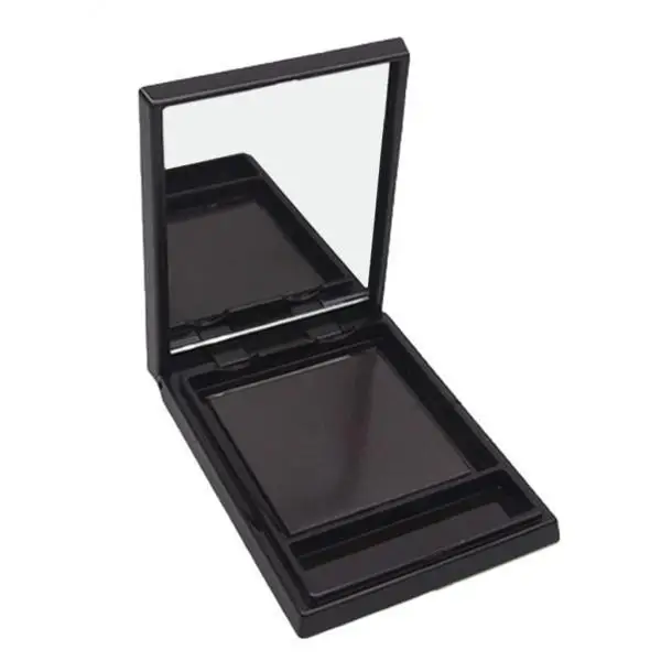 

Empty Eyeshadow Case Black Plastic Small Makeup Organizer Box for Complete Makeup Accessories and DIY Cosmetics