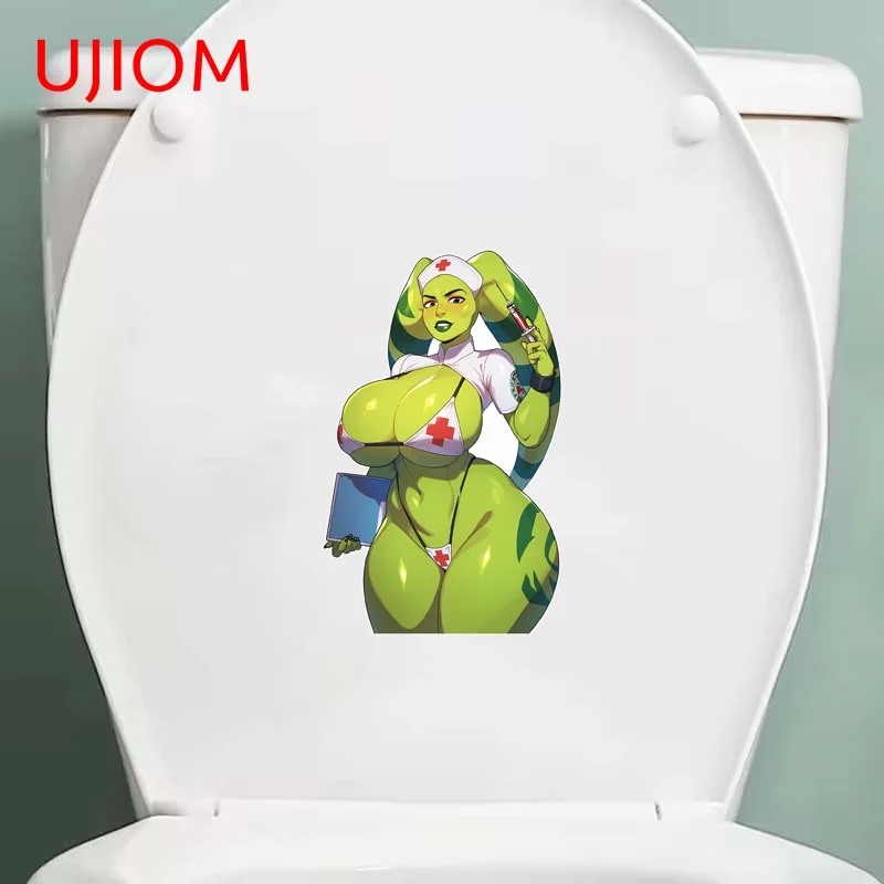 UJIOM Alien Nurse Sexy Bikini Big Breasts Waifu Wall Sticker Enchanting Attractive Chic Decal Suitable For Vinyl Material