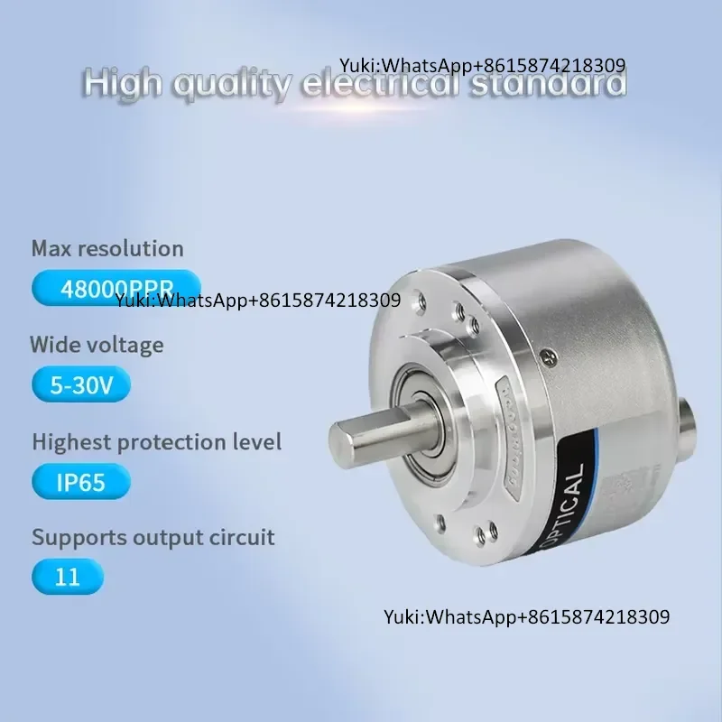Outer Diameter 50mm Incremental Encoder TRD-J360-RZ Totem-pole Output 1000ppr Pulse ABZ Substitute S50-Q3FH360