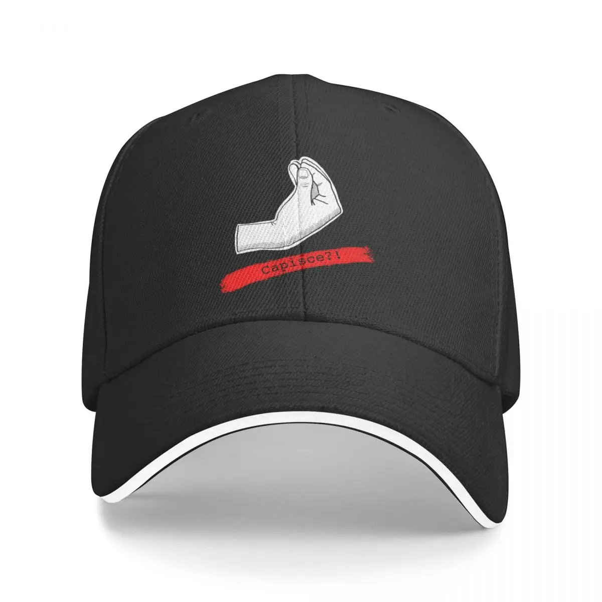 

Capisce italian hand meme Baseball Cap Beach dad hat Female Men's