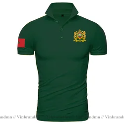 The Western Kingdom of Morocco Moroccan men Polo Shirt Fashion Nation Team Shirt Sporting Clothing Tops Country MAR Polo Shirts