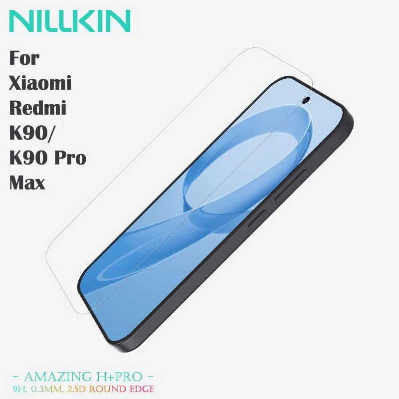 

For Redmi K90, NILLKIN Amazing H+PRO Screen Protector, Nanometer Oleophobic Coating, 2.5D Edging Craf HD Film, Easy to install
