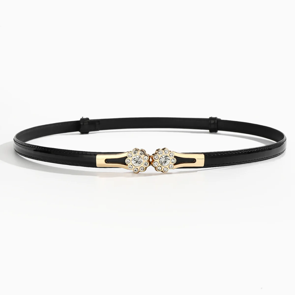 Damen-Taillengürtel, Schnalle, Blumen-Diamant, feiner Anzuggürtel, Rock, Pullover, Mantel, Taillenband, leichte Luxus-Taillenkette – Detail 7