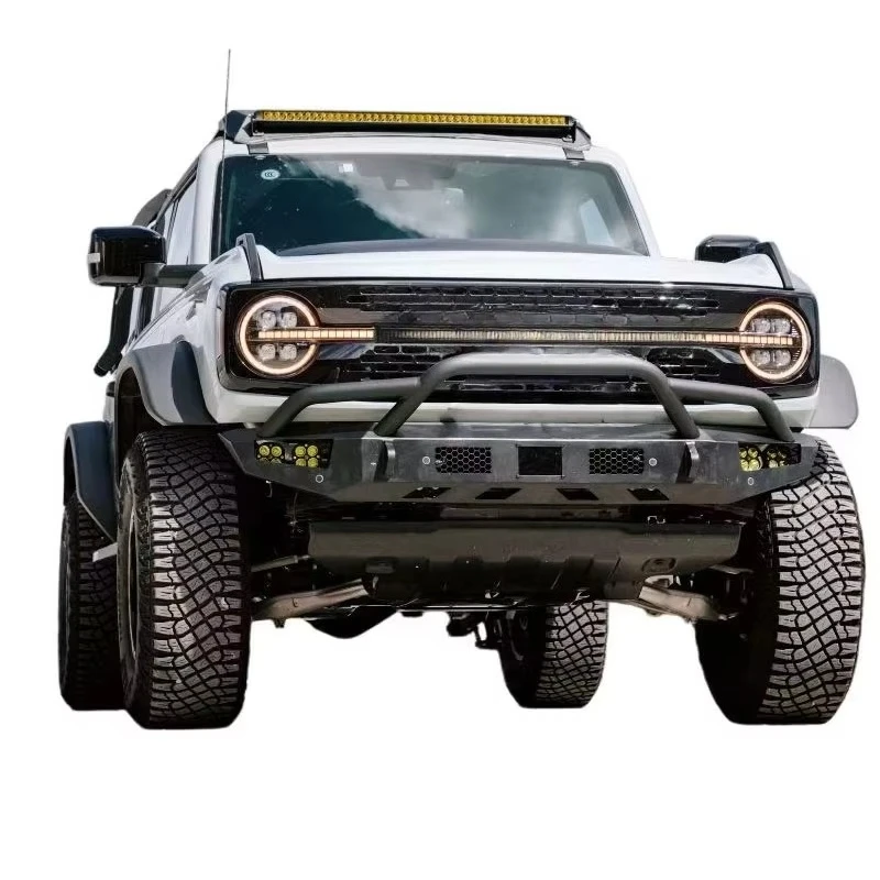 Simone Manganese Steel Competitive Front Bumper for Ford Bronco Off-road Bull Bar Heavy Duty Protection Bolt-on