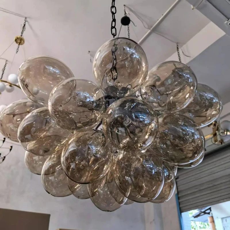 الشمال بالون فقاعة الثريا الزجاج الشفاف قلادة أضواء غرفة المعيشة مطعم غرفة نوم المطبخ الإبداعية مصابيح معلقة