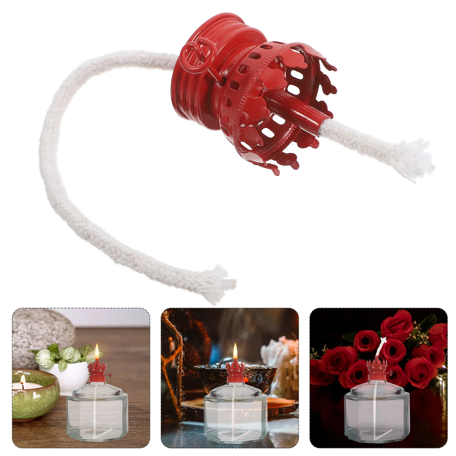 Dimmer Oil Lamp Burner Desktop Parts Fuel Efficient Adjustable Brightness Easy Install LED Lamp Tube Retro Farmhouse