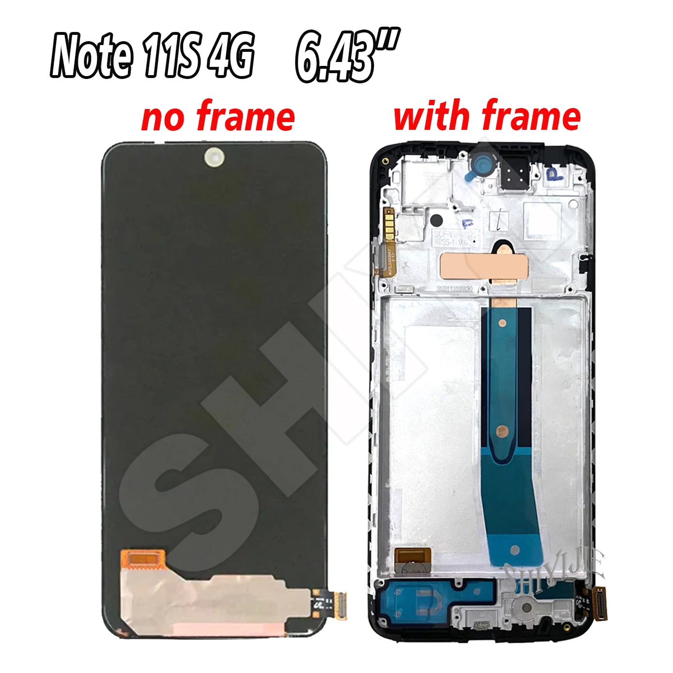 Original para Redmi Note 11S 4G 2201117 LCD SG para Xiaomi Redmi Note 11S 5G 22031116 Digitalizador de pantalla Note11s de pantalla táctil LCD BG