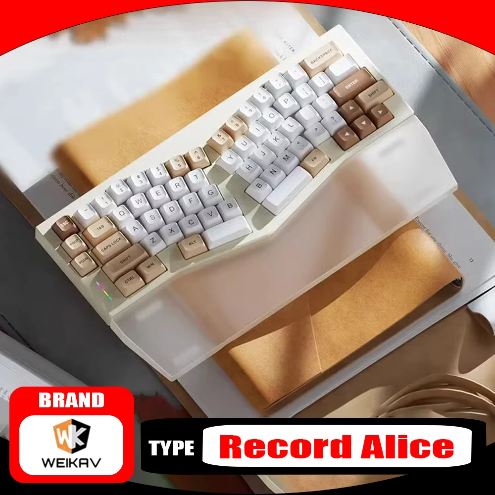 Weikav Record Alice Rest Wrist Palm Support Acrylic Hand Support Customized Keyboard Hand Rest Hand Protect Pc Gamer Accessories