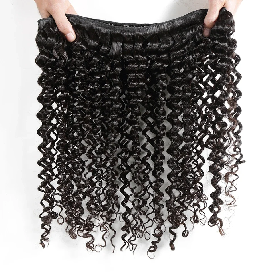 Paquetes de cabello humano brasileño con ondas profundas, 24/26/28 pulgadas, 100% humano 5
