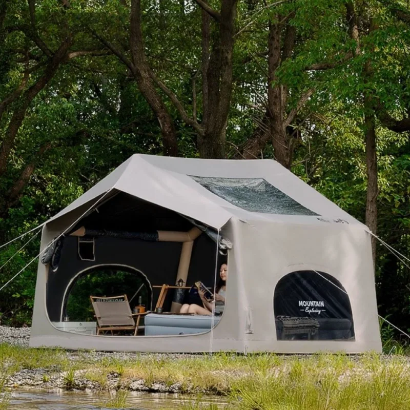 

Electric Automatic Inflatable Tent Outdoor Thickened Sunshade Rainproof Camping Tent Overnight Portable Camping Equipment